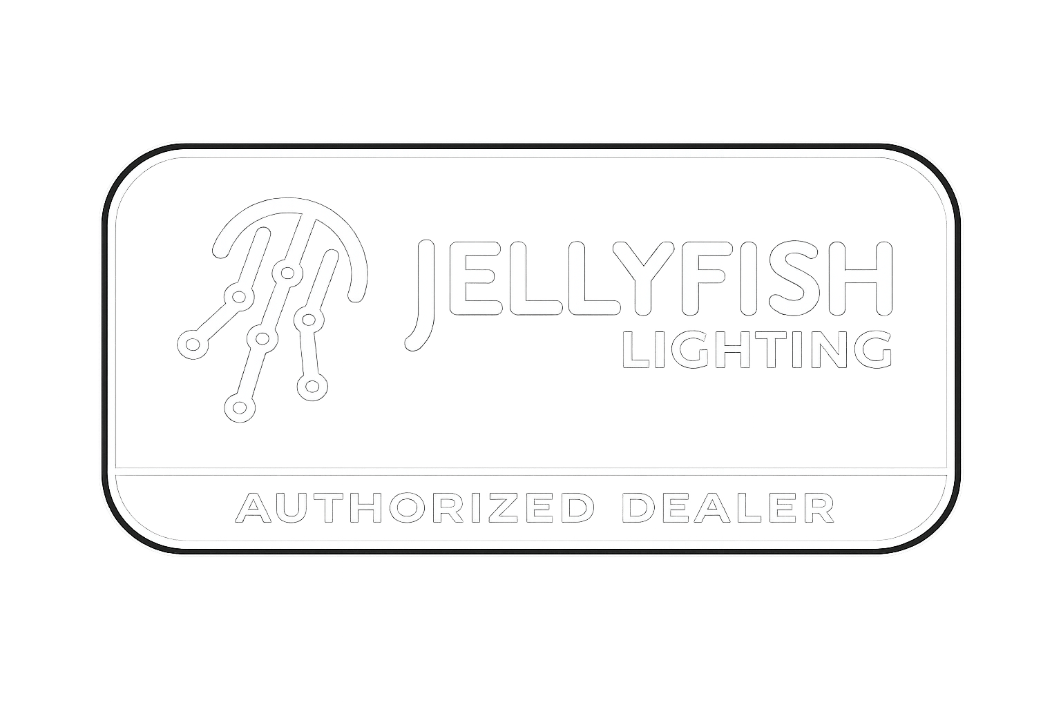 Jellyfish lighting logo white